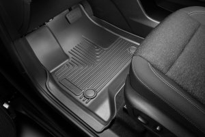 GMC Acadia Floor Mats - Front - Husky Liners - Weatherbeater - Black - `24-`25